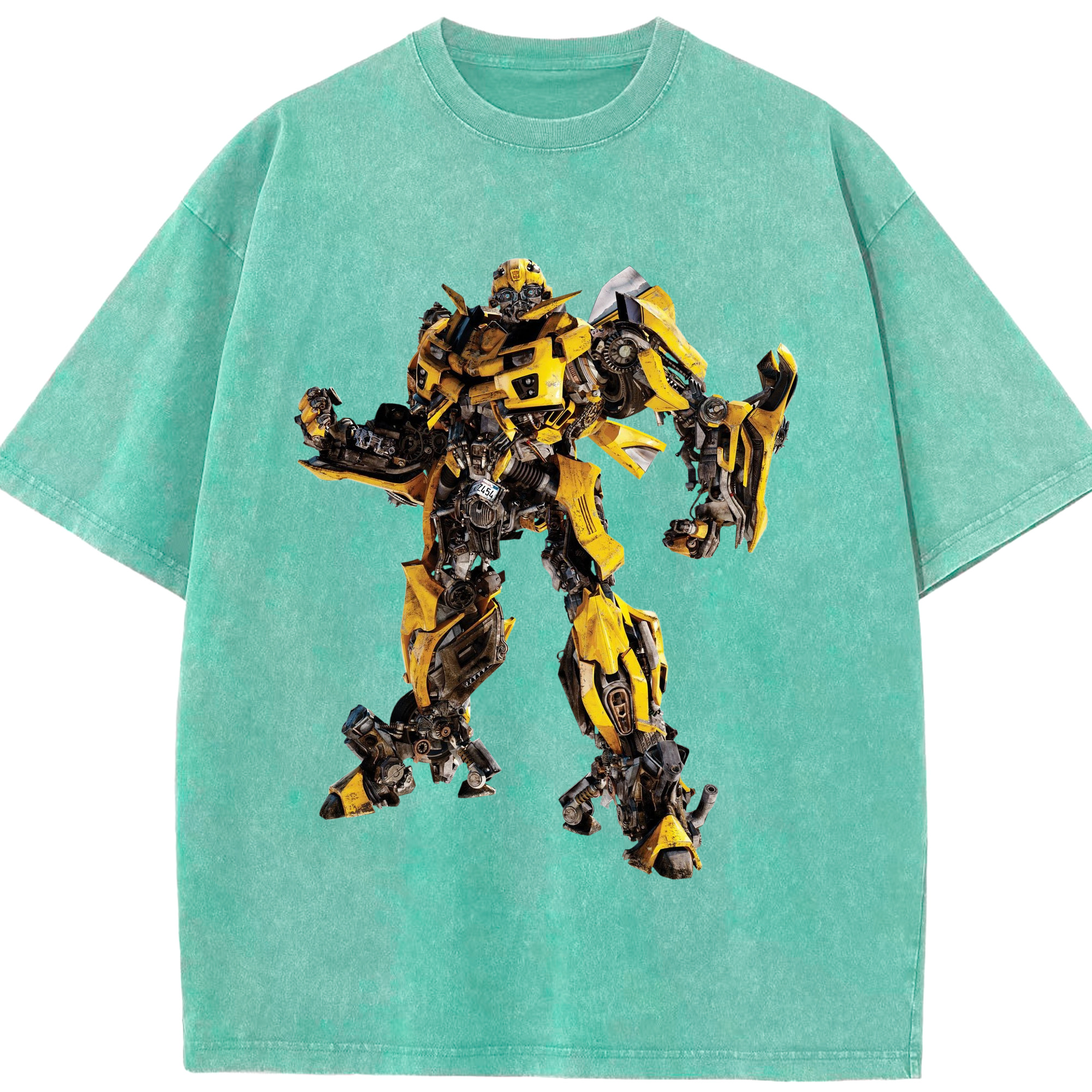 （画像用）  綿100% ヴィンテージ風 半袖Tシャツ（フロントプリント）